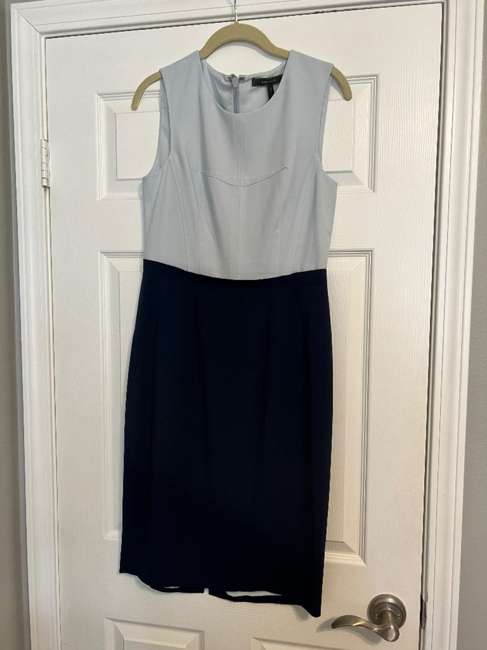 BCBG Navy and Light Blue Dress